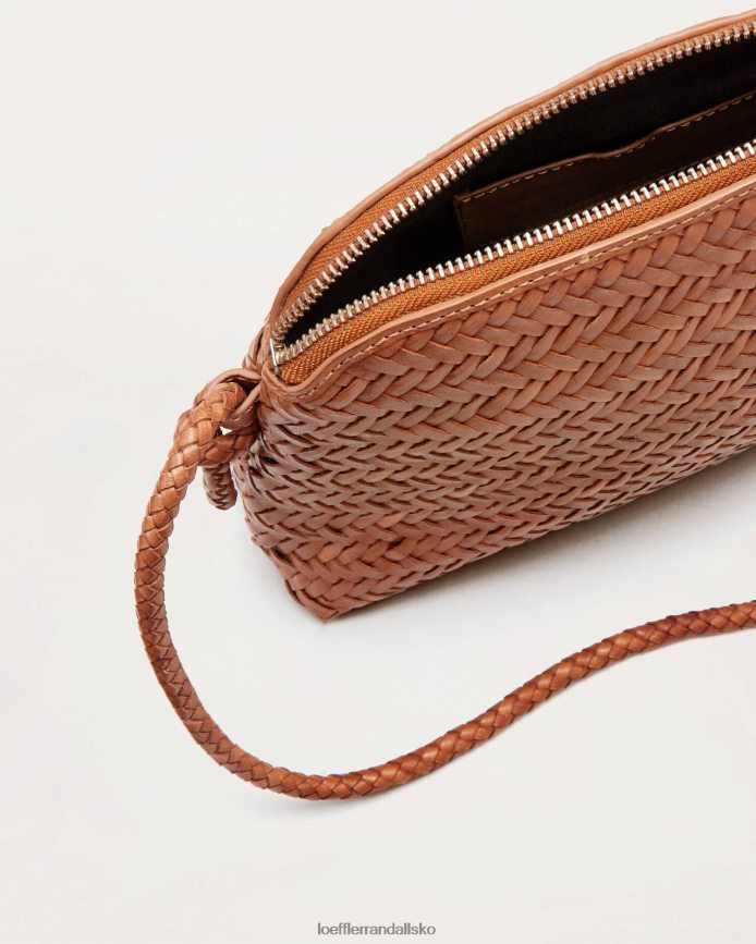Kvinder Loeffler Randall mallory brun vævet crossbody tømmer poser P64XZ4324