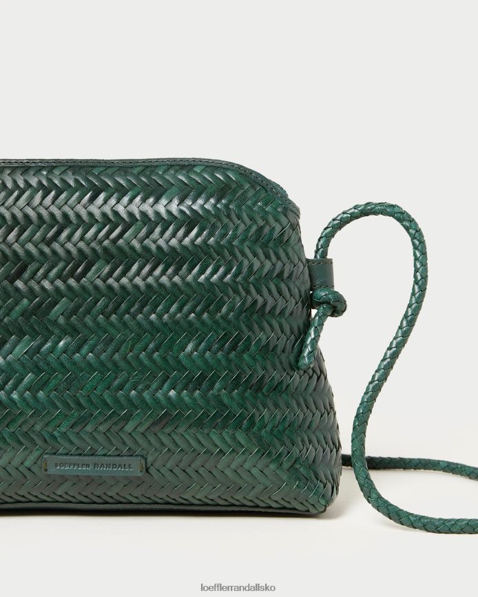 Kvinder Loeffler Randall mallory vævet crossbody Skov poser P64XZ4326