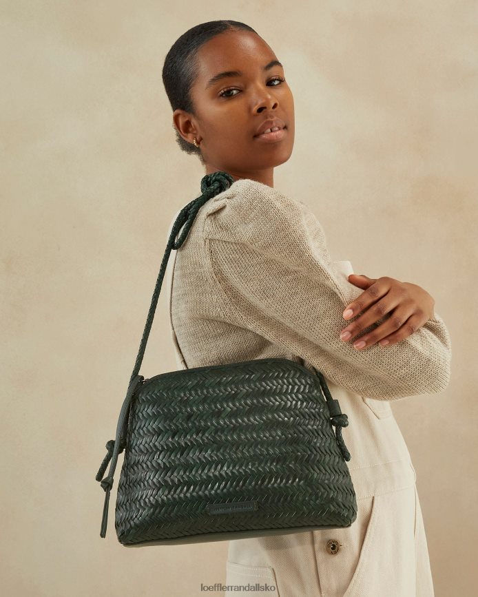 Kvinder Loeffler Randall mallory vævet crossbody Skov poser P64XZ4326