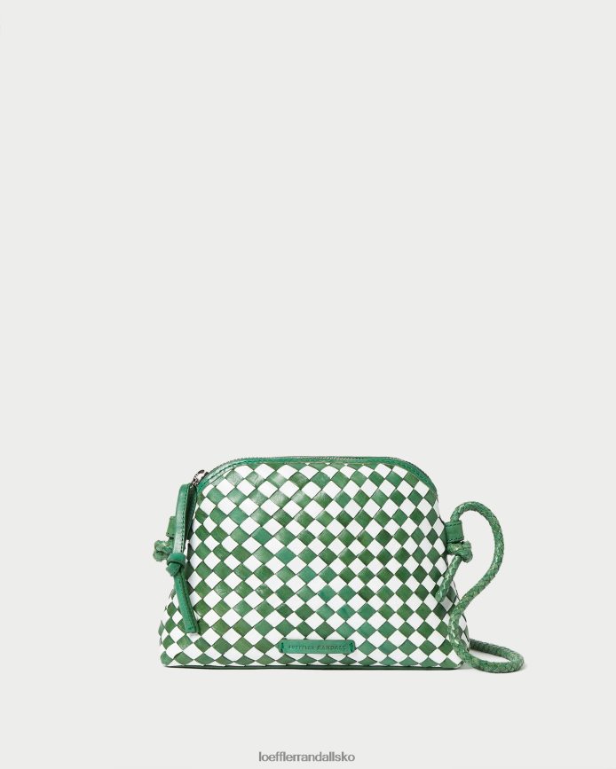 Kvinder Loeffler Randall marybeth mini crossbody lys smaragd/hvid poser P64XZ4331