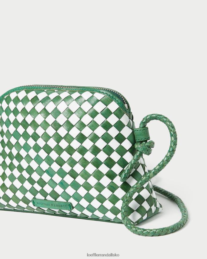 Kvinder Loeffler Randall marybeth mini crossbody lys smaragd/hvid poser P64XZ4331