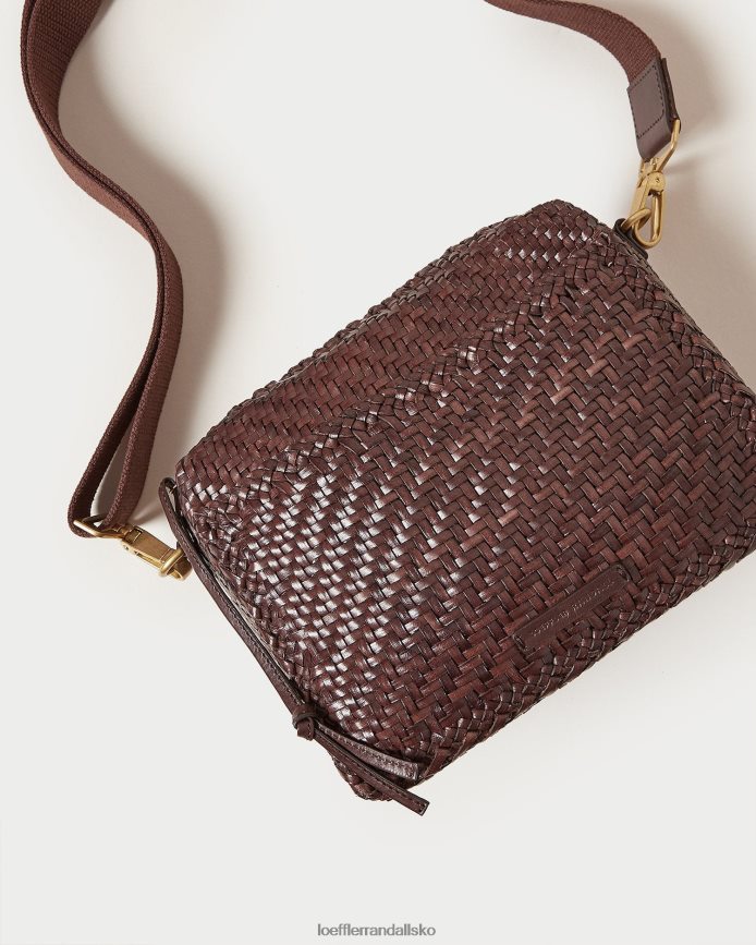 Kvinder Loeffler Randall patricia vævet kamerataske chokolade poser P64XZ4327