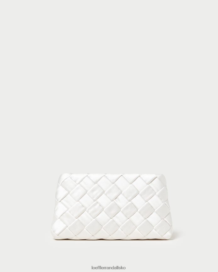 Kvinder Loeffler Randall aviva vævet puff clutch fløde poser P64XZ4351