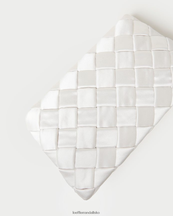 Kvinder Loeffler Randall aviva vævet puff clutch fløde poser P64XZ4351