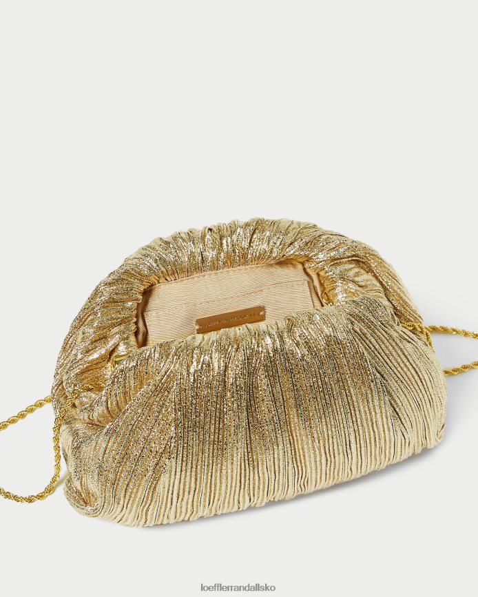 Kvinder Loeffler Randall bailey plisseret kuppel clutch oro poser P64XZ4397