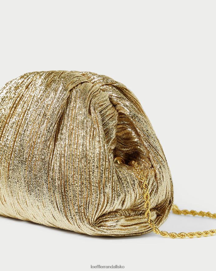 Kvinder Loeffler Randall bailey plisseret kuppel clutch oro poser P64XZ4397
