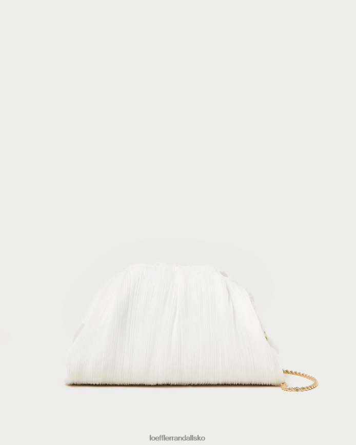 Kvinder Loeffler Randall bailey plisseret kuppel clutch perle poser P64XZ4360
