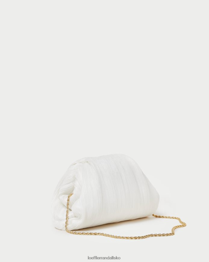 Kvinder Loeffler Randall bailey plisseret kuppel clutch perle poser P64XZ4360