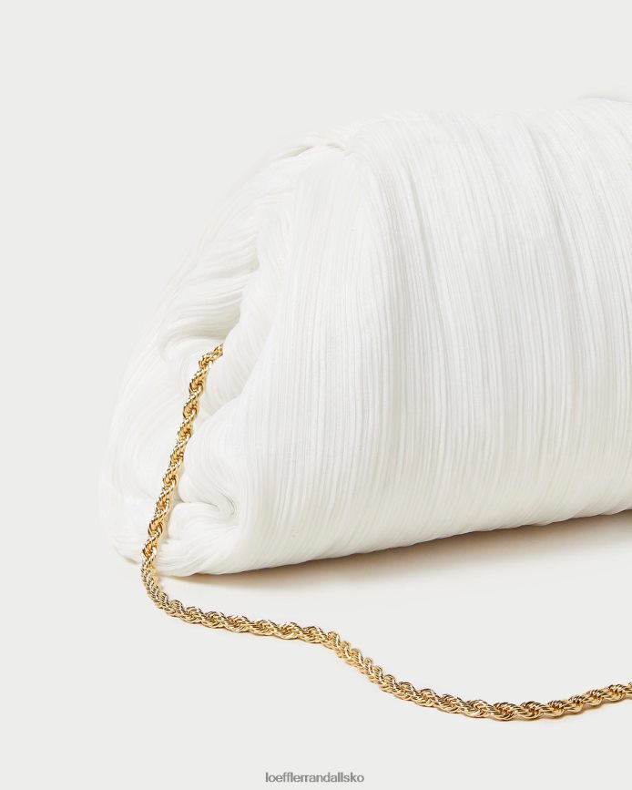 Kvinder Loeffler Randall bailey plisseret kuppel clutch perle poser P64XZ4360