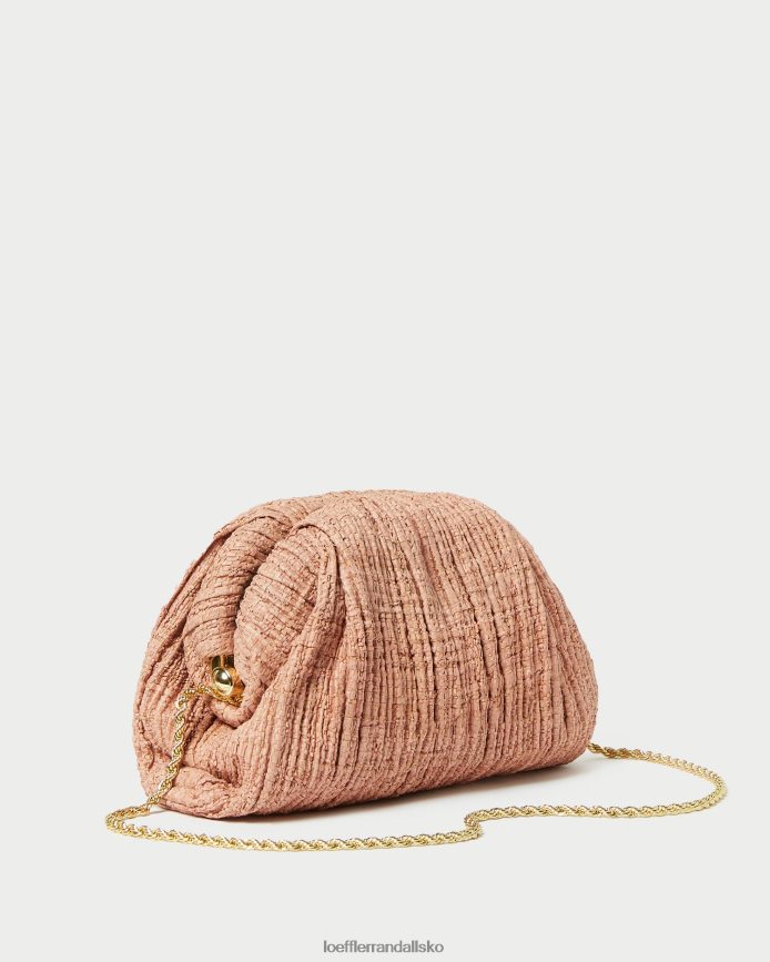 Kvinder Loeffler Randall bailey plisseret kuppel clutch rødme poser P64XZ4387