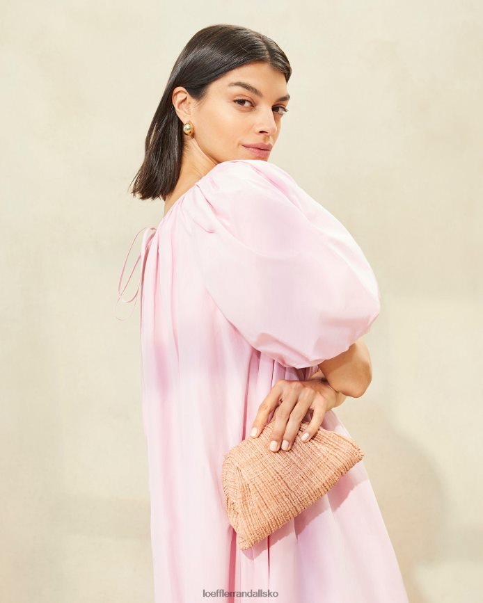 Kvinder Loeffler Randall bailey plisseret kuppel clutch rødme poser P64XZ4387