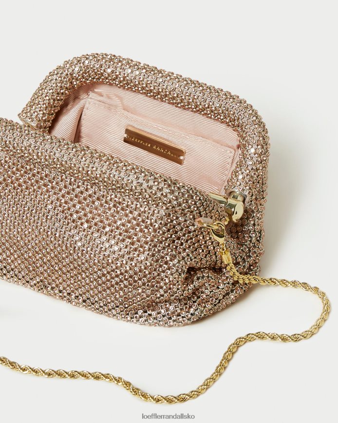 Kvinder Loeffler Randall doris diamant minitaske lys fersken poser P64XZ4369