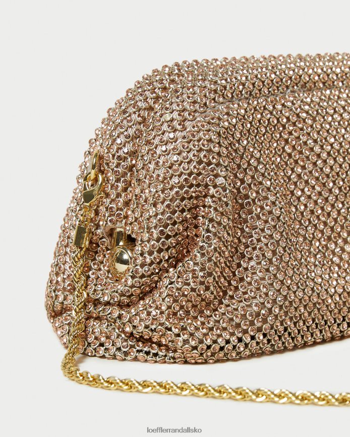 Kvinder Loeffler Randall doris diamant minitaske lys fersken poser P64XZ4369