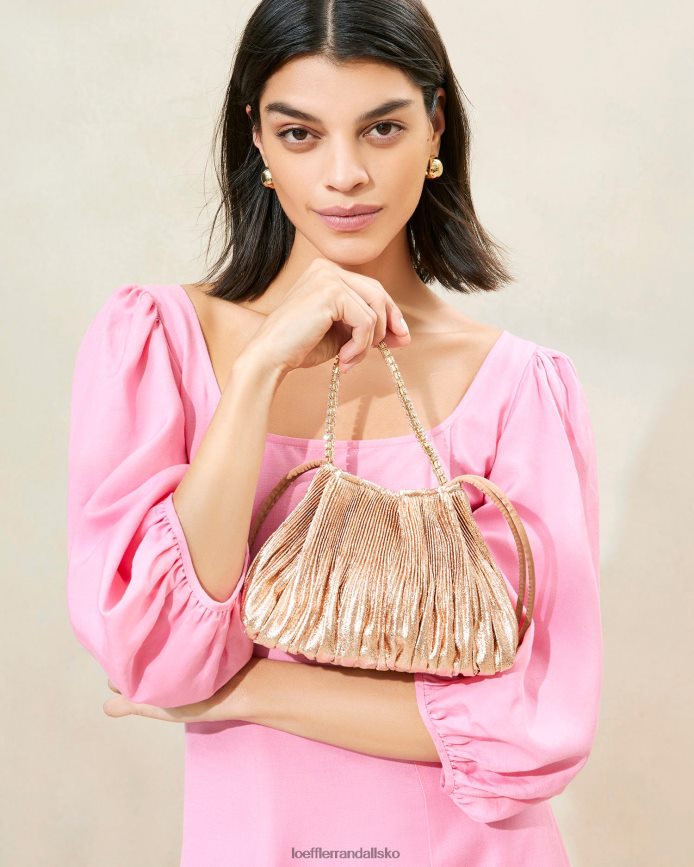 Kvinder Loeffler Randall layne plisseret pose klit poser P64XZ4388