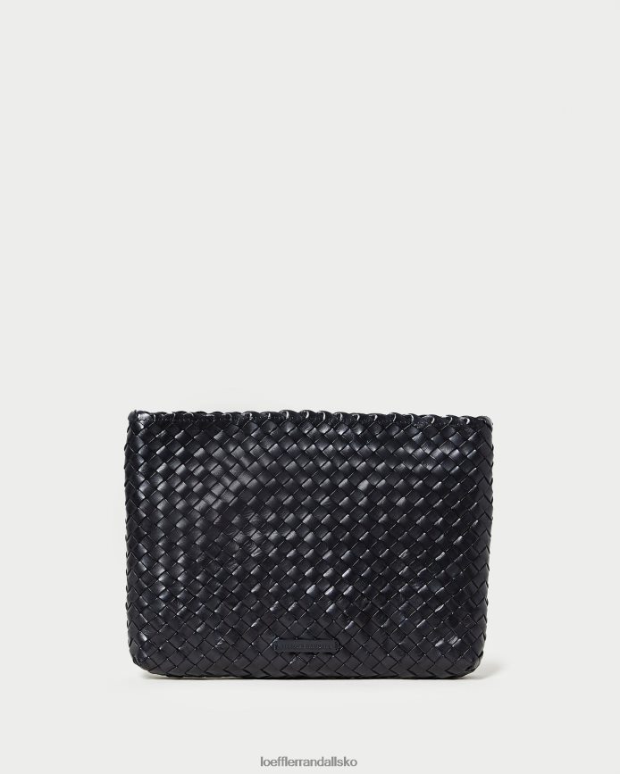 Kvinder Loeffler Randall marissa fladvævet clutch sort poser P64XZ4352