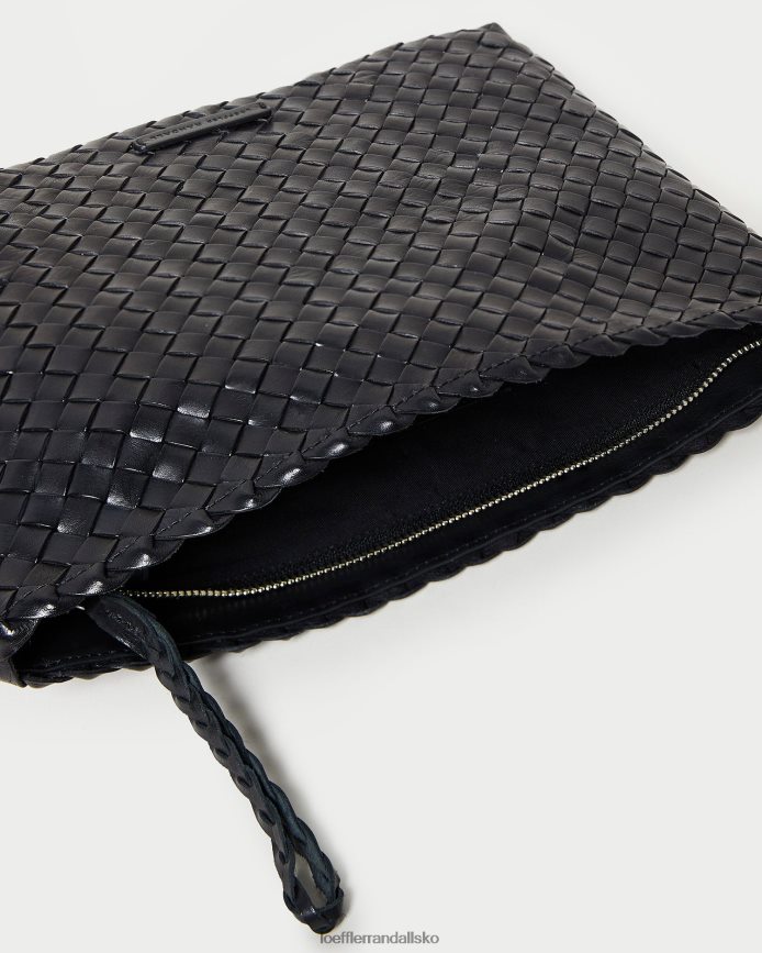 Kvinder Loeffler Randall marissa fladvævet clutch sort poser P64XZ4352