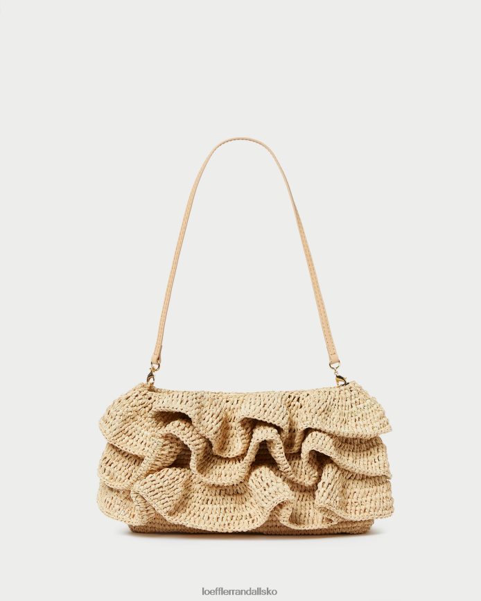 Kvinder Loeffler Randall odette flæse clutch naturlig poser P64XZ4375