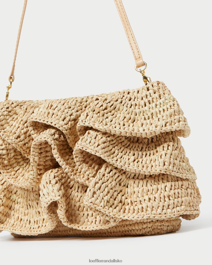 Kvinder Loeffler Randall odette flæse clutch naturlig poser P64XZ4375