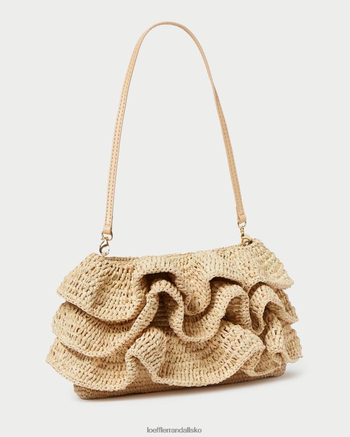 Kvinder Loeffler Randall odette flæse clutch naturlig poser P64XZ4375