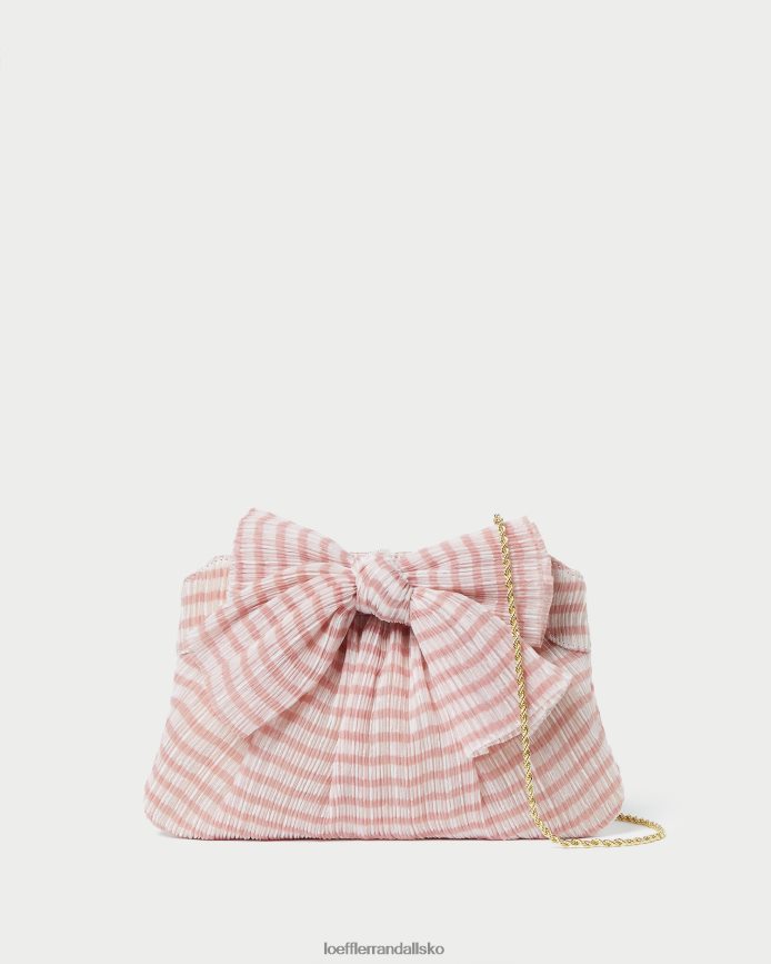 Kvinder Loeffler Randall rayne bue clutch blød pink gingham poser P64XZ4380
