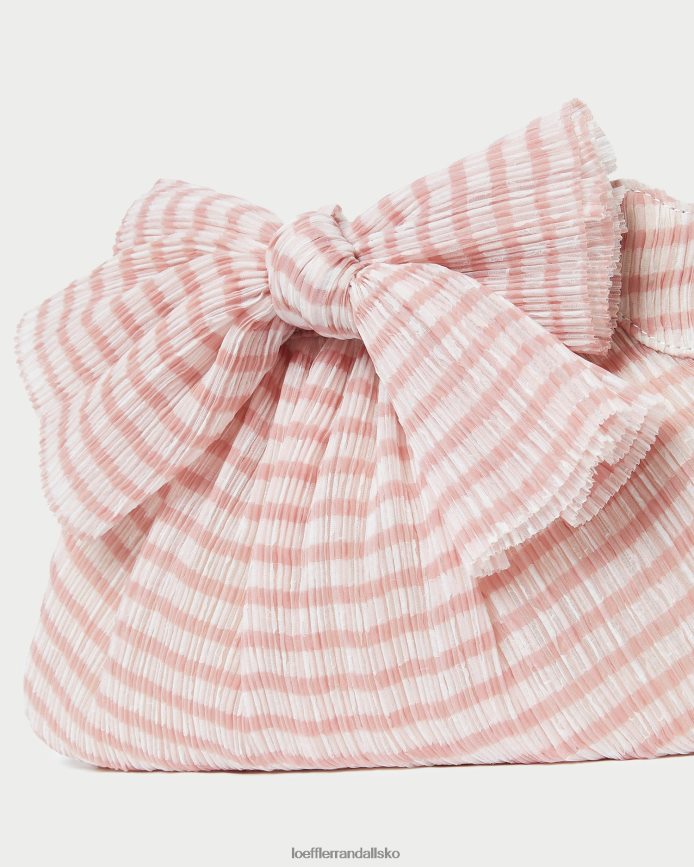 Kvinder Loeffler Randall rayne bue clutch blød pink gingham poser P64XZ4380