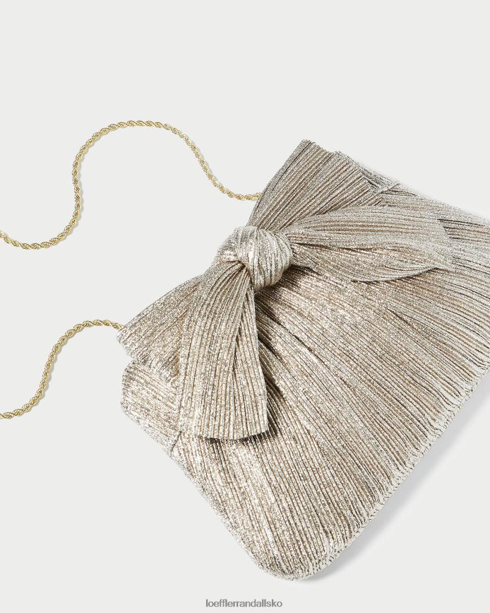 Kvinder Loeffler Randall rayne bue clutch champagne poser P64XZ4394