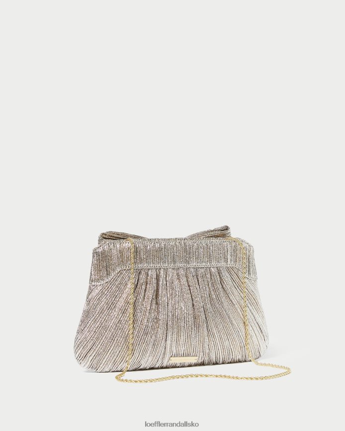 Kvinder Loeffler Randall rayne bue clutch champagne poser P64XZ4394
