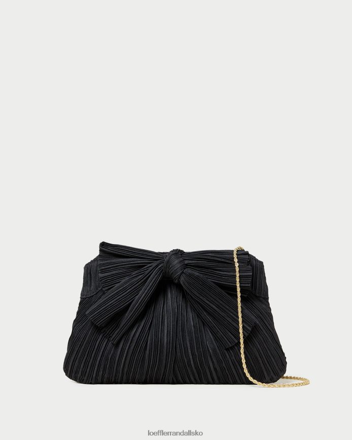 Kvinder Loeffler Randall rayne bue clutch sort poser P64XZ4350