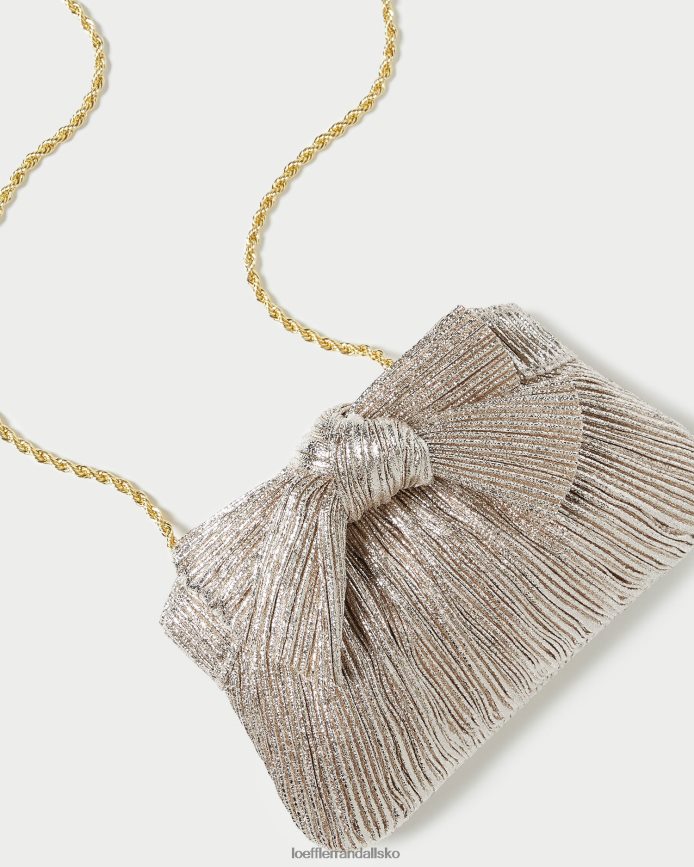 Kvinder Loeffler Randall rochelle mini bue clutch champagne poser P64XZ4395