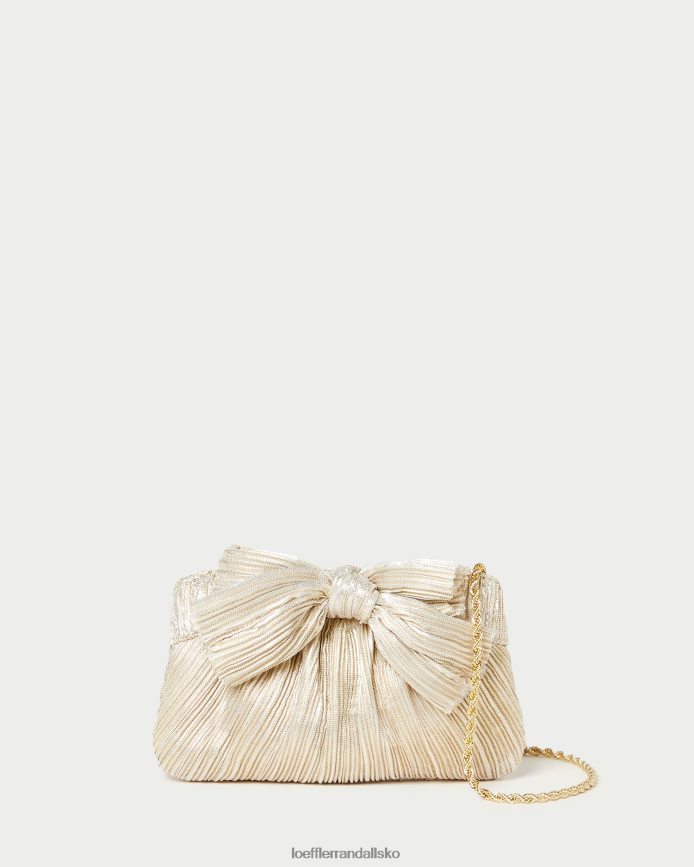 Kvinder Loeffler Randall rochelle mini bue clutch platin poser P64XZ4342