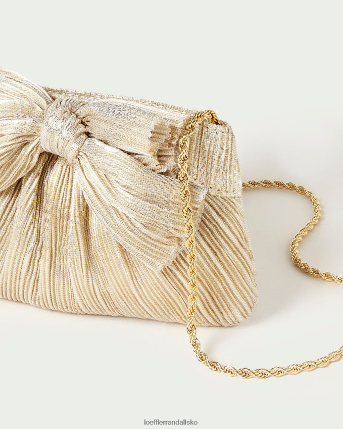 Kvinder Loeffler Randall rochelle mini bue clutch platin poser P64XZ4342