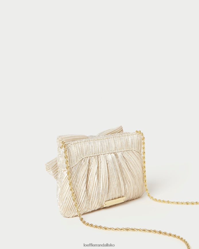 Kvinder Loeffler Randall rochelle mini bue clutch platin poser P64XZ4342