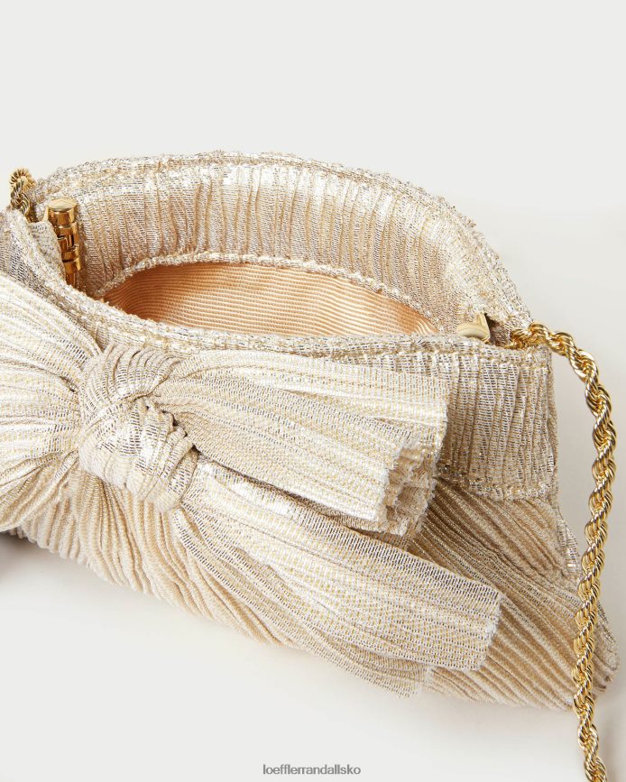 Kvinder Loeffler Randall rochelle mini bue clutch platin poser P64XZ4342