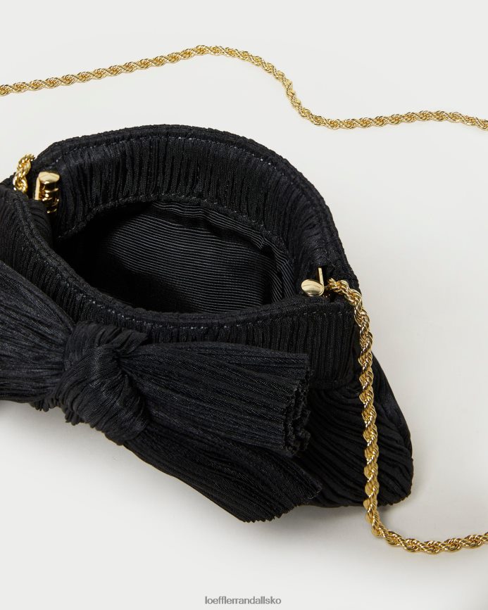 Kvinder Loeffler Randall rochelle mini bue clutch sort poser P64XZ4349