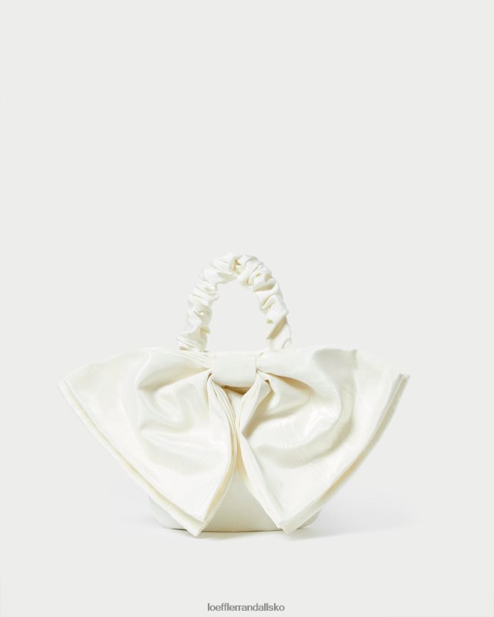 Kvinder Loeffler Randall sierra mini bow clutch fløde poser P64XZ4396