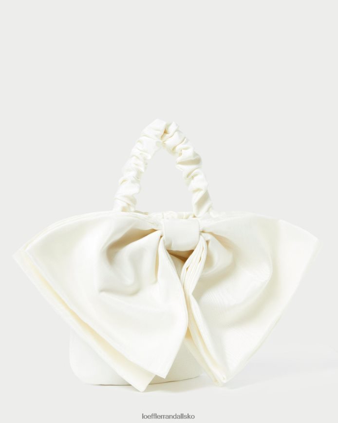 Kvinder Loeffler Randall sierra mini bow clutch fløde poser P64XZ4396