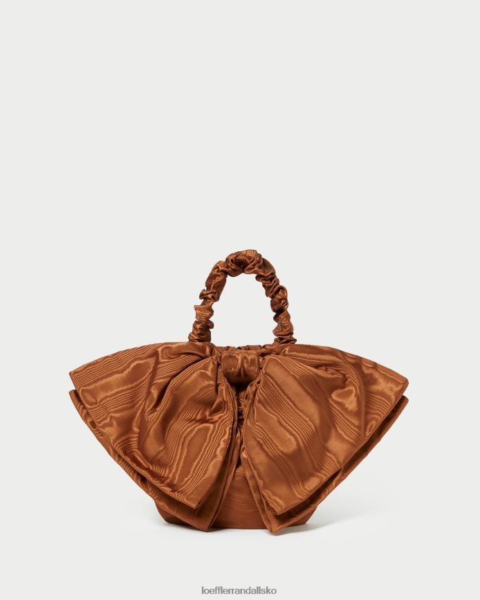 Kvinder Loeffler Randall sierra mini bow clutch muskatnød poser P64XZ4382