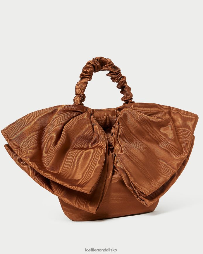 Kvinder Loeffler Randall sierra mini bow clutch muskatnød poser P64XZ4382