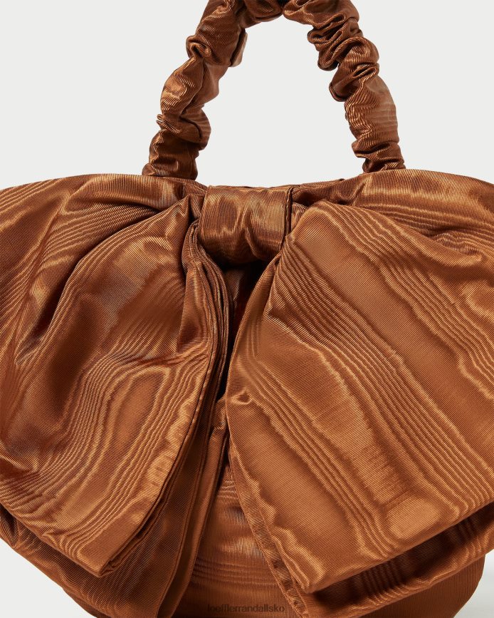 Kvinder Loeffler Randall sierra mini bow clutch muskatnød poser P64XZ4382