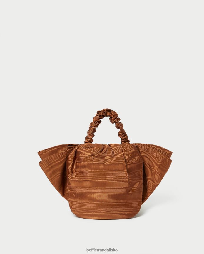 Kvinder Loeffler Randall sierra mini bow clutch muskatnød poser P64XZ4382