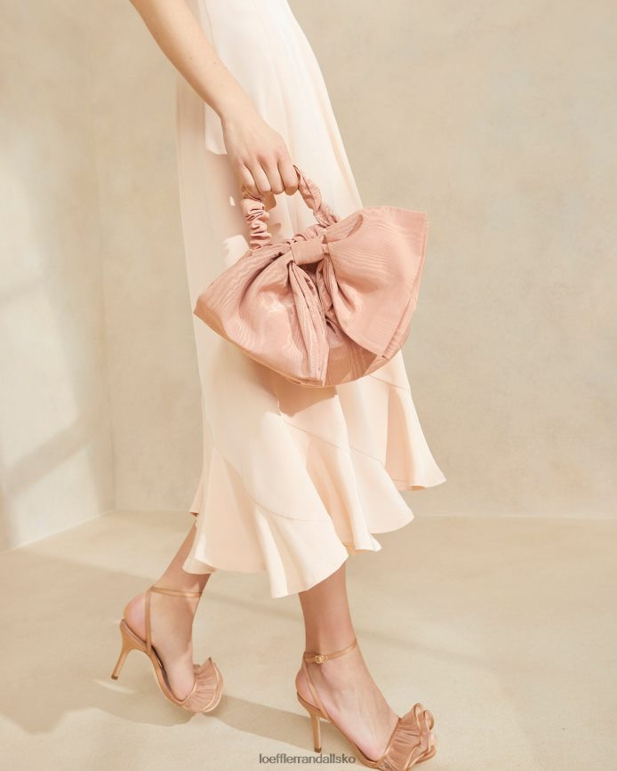 Kvinder Loeffler Randall sierra mini bow clutch rødme poser P64XZ4381