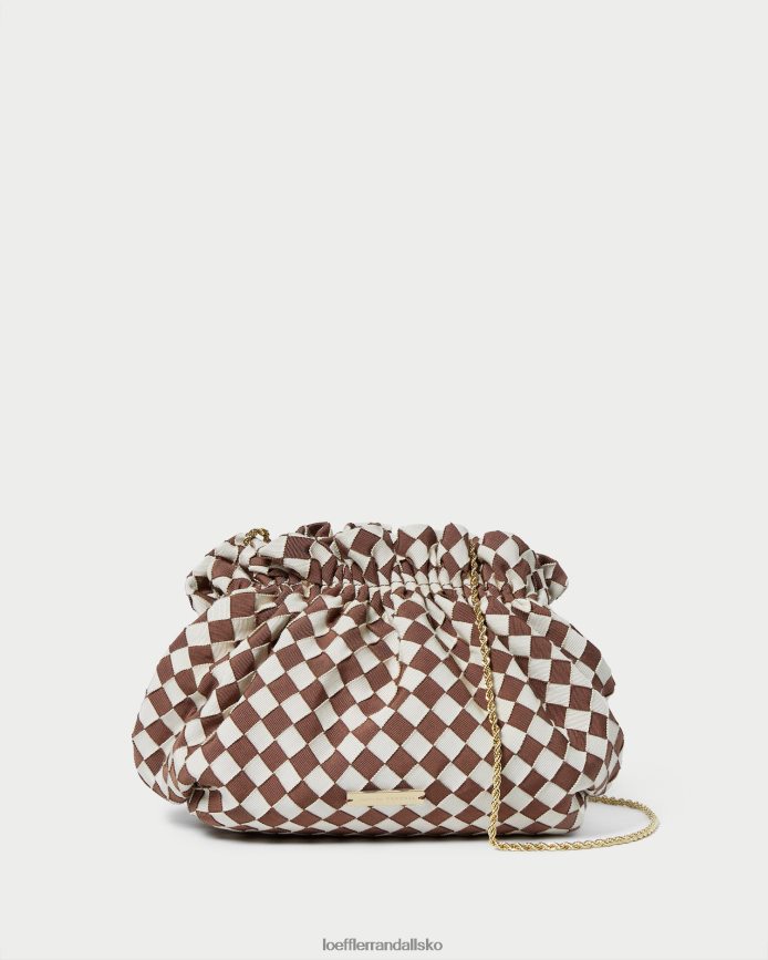 Kvinder Loeffler Randall willa mini taske brun/creme poser P64XZ4383