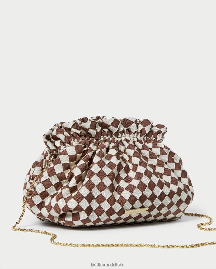 Kvinder Loeffler Randall willa mini taske brun/creme poser P64XZ4383