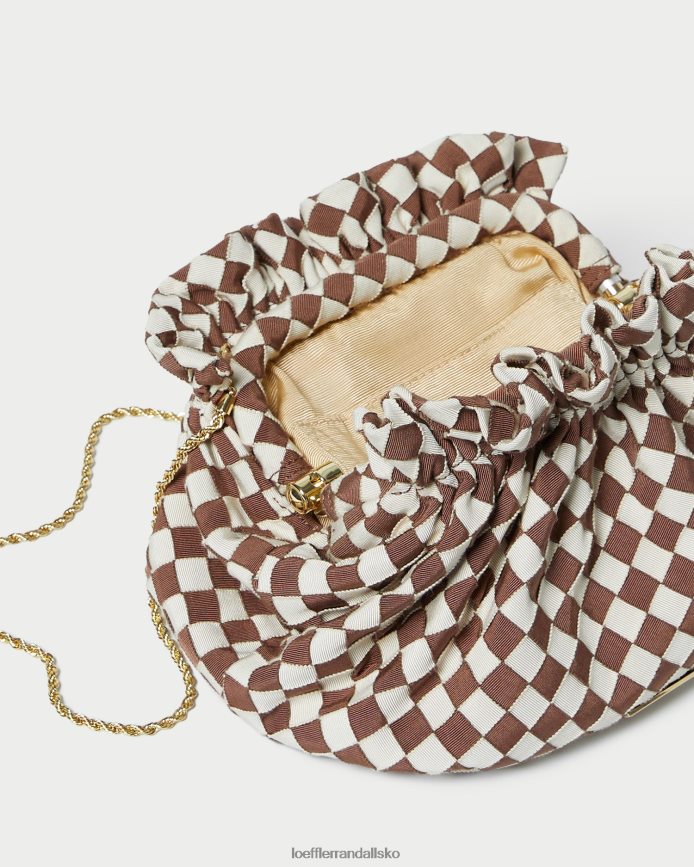 Kvinder Loeffler Randall willa mini taske brun/creme poser P64XZ4383