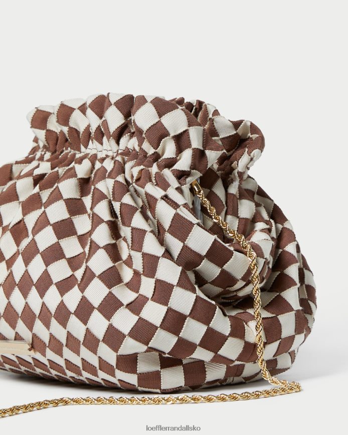 Kvinder Loeffler Randall willa mini taske brun/creme poser P64XZ4383