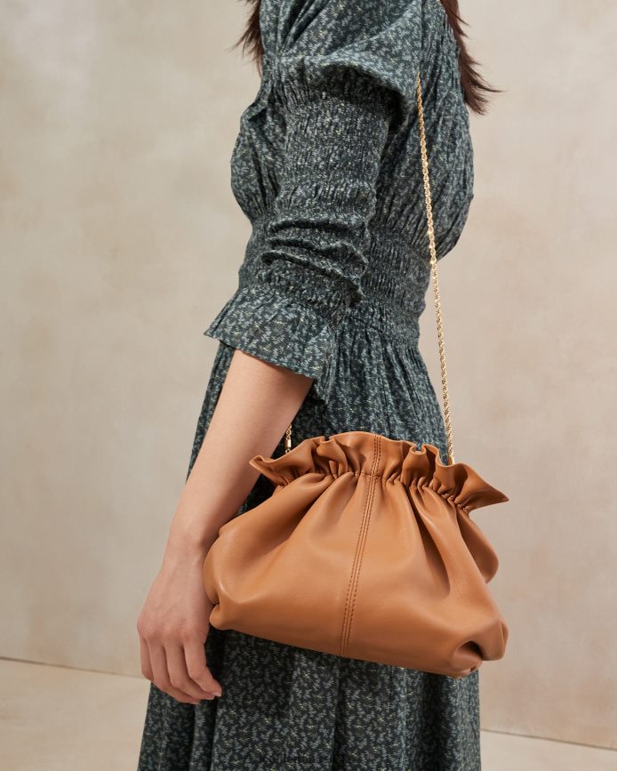 Kvinder Loeffler Randall willa mini taske mørkt sand poser P64XZ4347