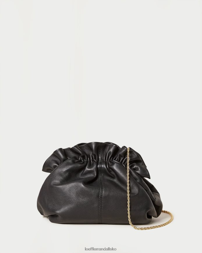 Kvinder Loeffler Randall willa mini taske sort nappa poser P64XZ4336