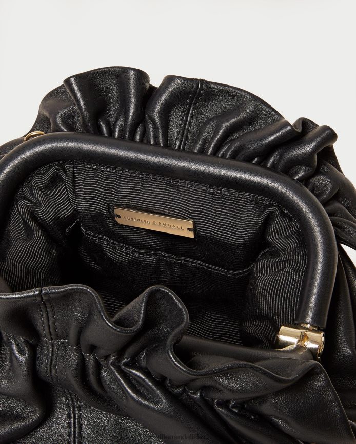 Kvinder Loeffler Randall willa mini taske sort nappa poser P64XZ4336