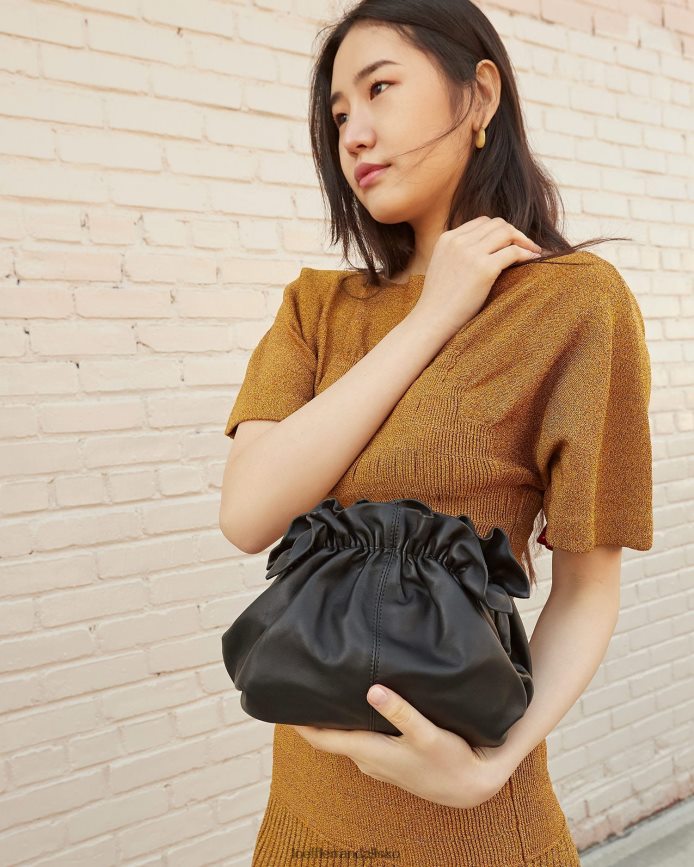 Kvinder Loeffler Randall willa mini taske sort nappa poser P64XZ4336