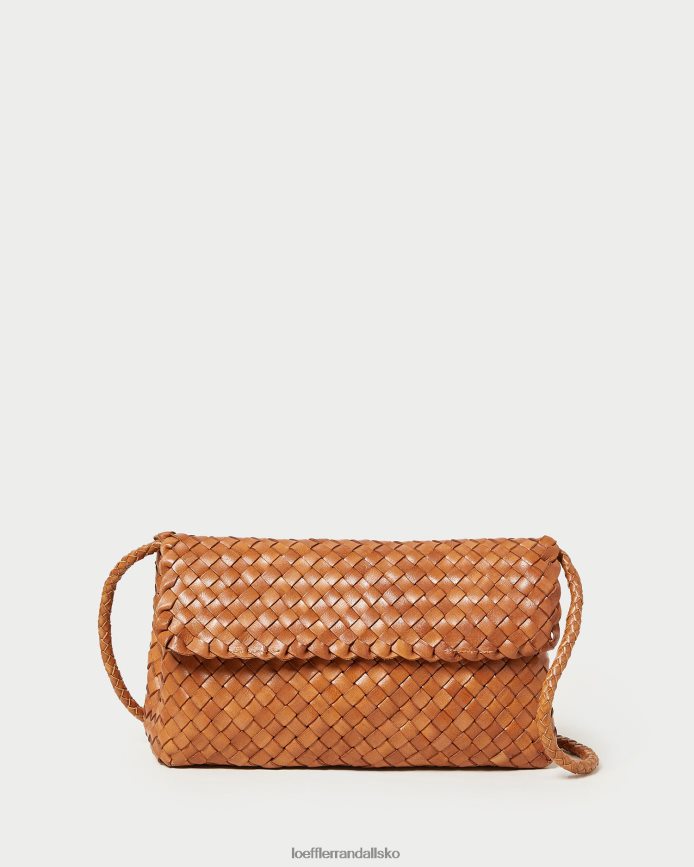 Kvinder Loeffler Randall mabel brun skuldertaske tømmer poser P64XZ4401